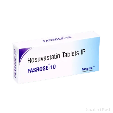 Fasrose 10 Tablet Allopathy (Rosuvastatin (10mg)) - Uses in Hindi, Side Effects, Substitutes & Price in India