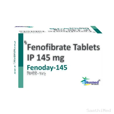 fenoday 145mg tablet Allopathy (Fenofibrate (145mg)) - Uses in Hindi, Side Effects, Substitutes & Price in India