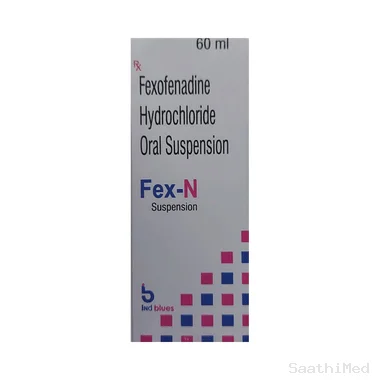 Fex-N Oral Suspension Allopathy (Fexofenadine (30mg)) - Uses in Hindi, Side Effects, Substitutes & Price in India