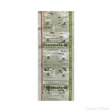 fexomate-m tablet Allopathy (Montelukast (10mg)) - Uses in Hindi, Side Effects, Substitutes & Price in India