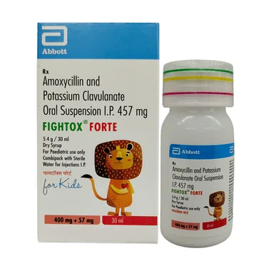 fightox forte dry syrup Allopathy (Amoxycillin (400mg)) - Uses in Hindi, Side Effects, Substitutes & Price in India