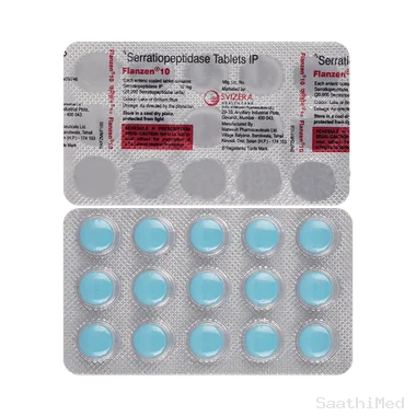 flanzen 10 tablet - Serratiopeptidase (10mg) medicine