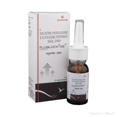 flublock-az nasal spray Allopathy (Fluticasone Propionate (50mcg)) - Uses in Hindi, Side Effects, Substitutes & Price in India