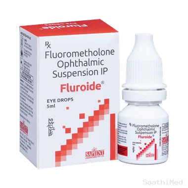 fluroide eye drop Allopathy (Fluorometholone (0.1% w/v)) - Uses in Hindi, Side Effects, Substitutes & Price in India
