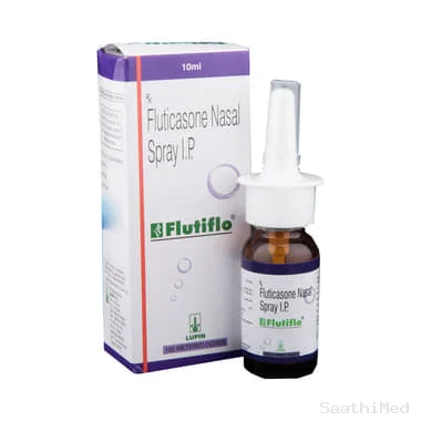 flutiflo nasal spray Allopathy (Fluticasone Propionate (50mcg)) - Uses in Hindi, Side Effects, Substitutes & Price in India