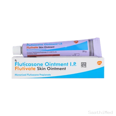 flutivate 0.005% ointment Allopathy (Fluticasone Propionate (0.005% w/w)) - Uses in Hindi, Side Effects, Substitutes & Price in India