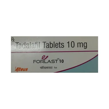 forlast 10mg tablet Allopathy (Tadalafil (10mg)) - Uses in Hindi, Side Effects, Substitutes & Price in India