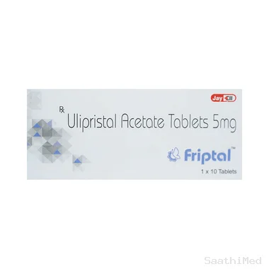 friptal tablet Allopathy (Ulipristal acetate (5mg)) - Uses in Hindi, Side Effects, Substitutes & Price in India
