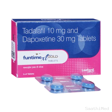 funtime xt gold tablet Allopathy (Tadalafil (10mg)) - Uses in Hindi, Side Effects, Substitutes & Price in India