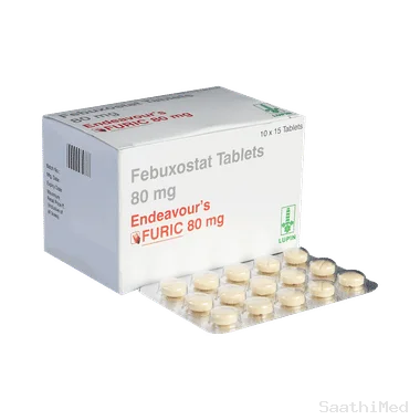 furic 80mg tablet Allopathy (Febuxostat (80mg)) - Uses in Hindi, Side Effects, Substitutes & Price in India