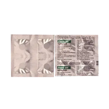 fusys dt tablet Allopathy (Fluconazole (50mg)) - Uses in Hindi, Side Effects, Substitutes & Price in India