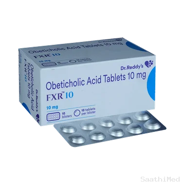 fxr 10 tablet Allopathy (Obeticholic acid (10mg)) - Uses in Hindi, Side Effects, Substitutes & Price in India