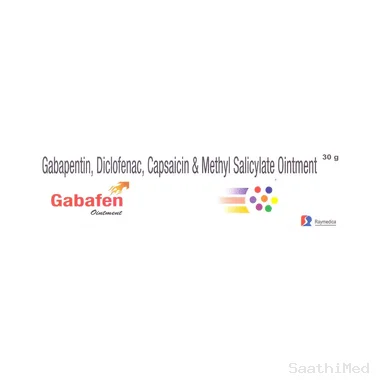 gabafen ointment Allopathy (Capsaicin Based Rubefacients (0.025% w/w)) - Uses in Hindi, Side Effects, Substitutes & Price in India