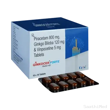 ginkocer forte tablet Allopathy (Ginkgo Biloba (120mg)) - Uses in Hindi, Side Effects, Substitutes & Price in India