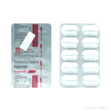 ginkocetin 60mg/800mg/5mg tablet Allopathy (Ginkgo Biloba (60mg)) - Uses in Hindi, Side Effects, Substitutes & Price in India