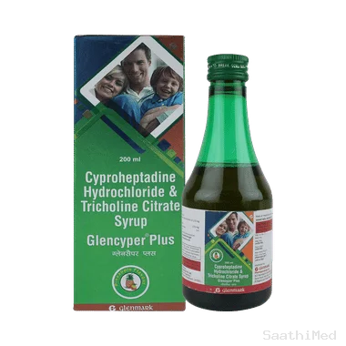 glencyper plus syrup pineapple Allopathy (Cyproheptadine (2mg)) - Uses in Hindi, Side Effects, Substitutes & Price in India
