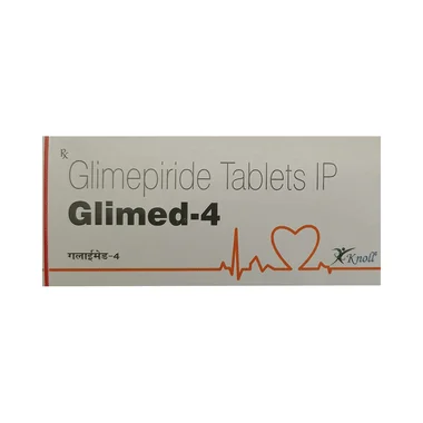 glimed 4 tablet Allopathy (Glimepiride (4mg)) - Uses in Hindi, Side Effects, Substitutes & Price in India