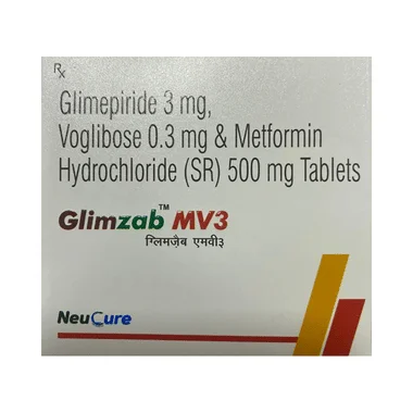 glimzab mv3 tablet sr Allopathy (Glimepiride (3mg)) - Uses in Hindi, Side Effects, Substitutes & Price in India