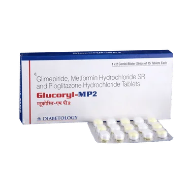 glucoryl-mp2 tablet sr Allopathy (Glimepiride (2mg)) - Uses in Hindi, Side Effects, Substitutes & Price in India