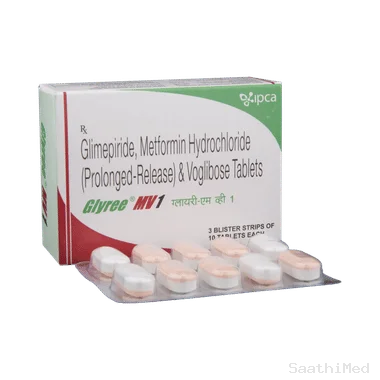 glyree mv1 tablet pr Allopathy (Glimepiride (1mg)) - Uses in Hindi, Side Effects, Substitutes & Price in India