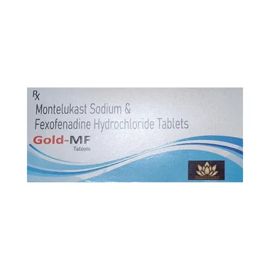 gold-mf tablet Allopathy (Montelukast (10mg)) - Uses in Hindi, Side Effects, Substitutes & Price in India