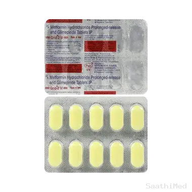 grid 2m tablet pr Allopathy (Glimepiride (2mg)) - Uses in Hindi, Side Effects, Substitutes & Price in India