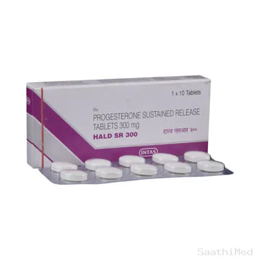 hald sr 300 tablet Allopathy (Progesterone (Natural Micronized) (300mg)) - Uses in Hindi, Side Effects, Substitutes & Price in India