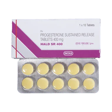 hald sr 400 tablet Allopathy (Progesterone (Natural Micronized) (400mg)) - Uses in Hindi, Side Effects, Substitutes & Price in India