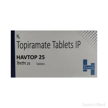 havtop 25 tablet Allopathy (Topiramate (25mg)) - Uses in Hindi, Side Effects, Substitutes & Price in India