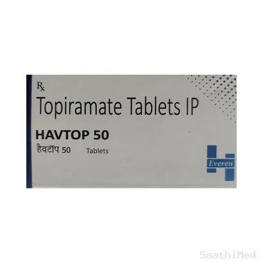 havtop 50 tablet Allopathy (Topiramate (50mg)) - Uses in Hindi, Side Effects, Substitutes & Price in India