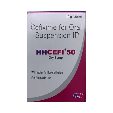 hhcefi 50 dry syrup Allopathy (Cefixime (50mg/5ml)) - Uses in Hindi, Side Effects, Substitutes & Price in India
