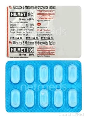 hilmet gc tablet Allopathy (Gliclazide (80mg)) - Uses in Hindi, Side Effects, Substitutes & Price in India