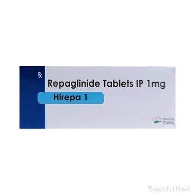 hirepa 1mg tablet Allopathy (Repaglinide (1mg)) - Uses in Hindi, Side Effects, Substitutes & Price in India