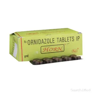 horn tablet Allopathy (Ornidazole (500mg)) - Uses in Hindi, Side Effects, Substitutes & Price in India