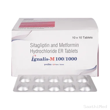 ignalis-m 100/1000 tablet er Allopathy (Sitagliptin (100mg)) - Uses in Hindi, Side Effects, Substitutes & Price in India