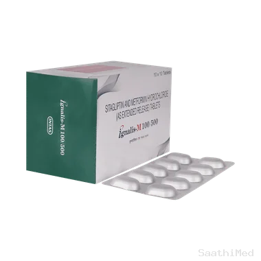 ignalis-m 100/500 tablet er Allopathy (Sitagliptin (100mg)) - Uses in Hindi, Side Effects, Substitutes & Price in India
