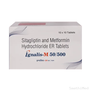 ignalis-m 50/500 tablet er Allopathy (Sitagliptin (50mg)) - Uses in Hindi, Side Effects, Substitutes & Price in India