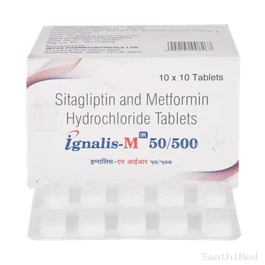 ignalis-m ir 50/500 tablet Allopathy (Sitagliptin (50mg)) - Uses in Hindi, Side Effects, Substitutes & Price in India
