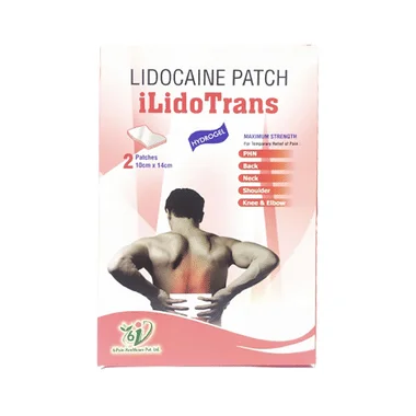 ilidotrans transdermal patch Allopathy (Lidocaine (700mg)) - Uses in Hindi, Side Effects, Substitutes & Price in India