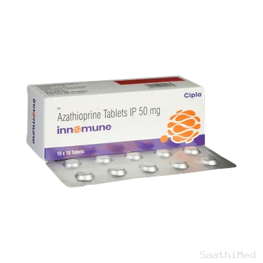 innomune tablet Allopathy (Azathioprine (50mg)) - Uses in Hindi, Side Effects, Substitutes & Price in India