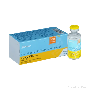 insugen-r 100iu/ml solution for injection Allopathy (Human insulin (100IU)) - Uses in Hindi, Side Effects, Substitutes & Price in India