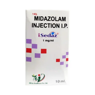 isedaz injection Allopathy (Midazolam (1mg/ml)) - Uses in Hindi, Side Effects, Substitutes & Price in India