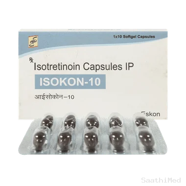 isokon 10mg capsule Allopathy (Isotretinoin (10mg)) - Uses in Hindi, Side Effects, Substitutes & Price in India