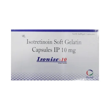 isonise 10mg capsule Allopathy (Isotretinoin (10mg)) - Uses in Hindi, Side Effects, Substitutes & Price in India