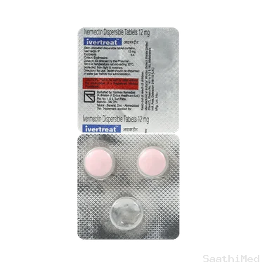 ivertreat 12mg tablet Allopathy (Ivermectin (12mg)) - Uses in Hindi, Side Effects, Substitutes & Price in India