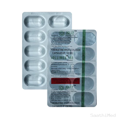 jollimex 150 capsule Allopathy (Mexiletine (150mg)) - Uses in Hindi, Side Effects, Substitutes & Price in India