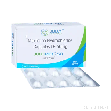 jollimex 50 capsule Allopathy (Mexiletine (50mg)) - Uses in Hindi, Side Effects, Substitutes & Price in India