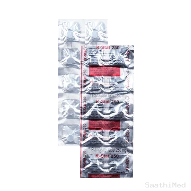 k-stat 250 tablet Allopathy (Ethamsylate (250mg)) - Uses in Hindi, Side Effects, Substitutes & Price in India