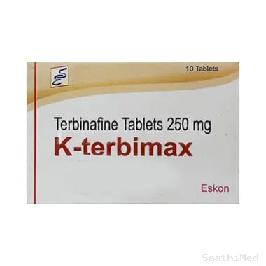 k terbimax 250mg tablet Allopathy (Terbinafine (250mg)) - Uses in Hindi, Side Effects, Substitutes & Price in India