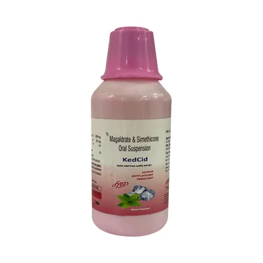 kedcid oral suspension mint sugar free Allopathy (Magaldrate (480mg)) - Uses in Hindi, Side Effects, Substitutes & Price in India